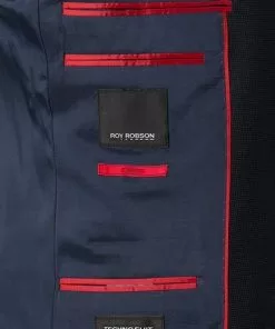 ROY ROBSON Anzug 050631594900+1295400/A410 Slim Fit, Schurwolle Super100 wasserabweisend, Dunkelblau gemustert, Dunkelblau -Anzüge & Westen Geschäft 335816 norm6