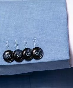 CG Anzug Cliff-Cedric 30-031S0/423622+433063/61 Slim Fit, Schurwoll-Stretch, Hellblau meliert, Hellblau -Anzüge & Westen Geschäft 335832 norm4