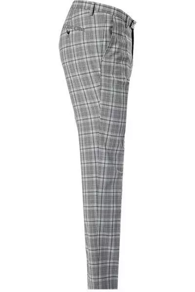 CG Hose Cedric 90-143S3/433063/81 Slim Fit, Schurwolle, Steingrau kariert, Grau-hellblau 5 CG Hose Cedric 90-143S3/433063/81 Slim Fit, Schurwolle, Steingrau kariert, Grau-hellblau – Bild 3