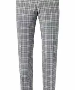 CG Anzug Caden-Cedric 90-143S3/423712+433063/81 Slim Fit, Schurwoll-Stretch, Steingrau kariert, Grau-hellblau -Anzüge & Westen Geschäft 335845 norm8