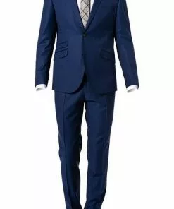 CG Anzug Camden-Chaz 90-145S0/423782+433103/62 Slim Fit, Schurwolle S120 GUABELLO, Royalblau, Königsblau