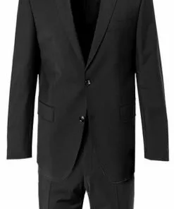 Carl Gross Anzug 30-031S0/325031+342043+338343/90 Reise-Anzug mit Weste, Regular Fit, Schurwoll-Stretch, Schwarz -Anzüge & Westen Geschäft 335892 norm2