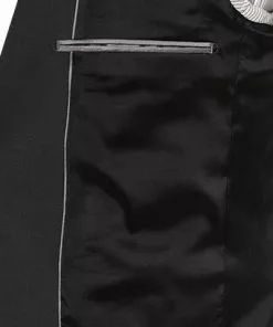 Carl Gross Anzug 30-031S0/325031+342043+338343/90 Reise-Anzug mit Weste, Regular Fit, Schurwoll-Stretch, Schwarz -Anzüge & Westen Geschäft 335892 norm6