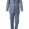 Carl Gross Anzug 90-0S0/325062+339593/61 Modern Fit, Schurwolle Super110, Bleu meliert, Hellblau -Anzüge & Westen Geschäft 335908 norm