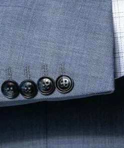 Carl Gross Anzug 90-0S0/325062+339593/61 Modern Fit, Schurwolle Super110, Bleu meliert, Hellblau -Anzüge & Westen Geschäft 335908 norm4