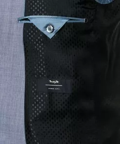 Carl Gross Anzug 90-0S0/325062+339593/61 Modern Fit, Schurwolle Super110, Bleu meliert, Hellblau -Anzüge & Westen Geschäft 335908 norm5