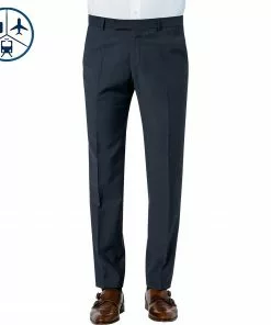 BALDESSARINI Hose 17050/000/08828/6000 Modern Fit, Schurwolle, Marineblau, Marine