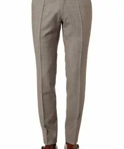 CG Hose Pascal 90-146N0/430013/71 Slim Fit, Schurwolle, Graubraun meliert , Grau