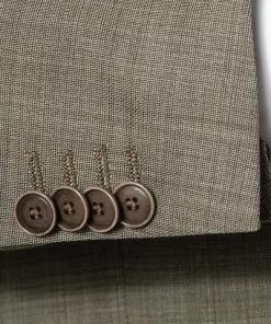 CG Anzug Patrick-Pascal 90-146N0/424002+430013/52 Slim Fit, Schurwolle, Pistazie meliert, Grün -Anzüge & Westen Geschäft 336465 norm4