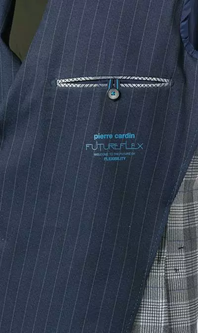 Pierre Cardin Anzug 42288+72534/810/94325/3250 Modern Fit, Mikrofaser wasserabweisend, Navy gestreift, Dunkelblau 8 Pierre Cardin Anzug 42288+72534/810/94325/3250 Modern Fit, Mikrofaser wasserabweisend, Navy gestreift, Dunkelblau – Bild 6