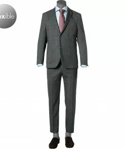 Pierre Cardin Anzug 42288+72534/810/94331/2300 Modern Fit, Mikrofaser wasserabweisend, Dunkelgrau meliert, Dunkelgrau