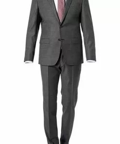 ROY ROBSON Anzug S00050561004400+295400/A020 Slim Fit, Schurwolle Super100 wasserabweisend, Grau meliert, Grau