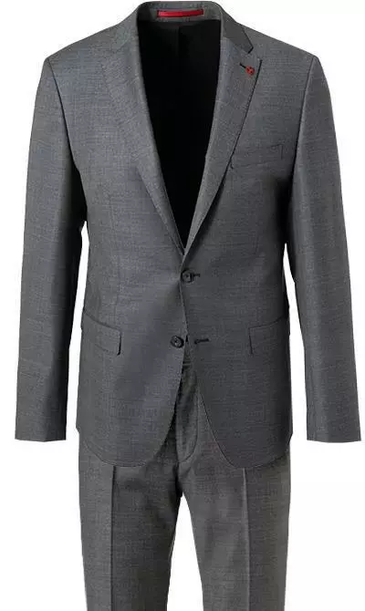 ROY ROBSON Anzug S00050561004400+295400/A020 Slim Fit, Schurwolle Super100 wasserabweisend, Grau meliert, Grau 4 ROY ROBSON Anzug S00050561004400+295400/A020 Slim Fit, Schurwolle Super100 wasserabweisend, Grau meliert, Grau – Bild 2