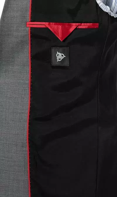 ROY ROBSON Anzug S00050561004400+295400/A020 Slim Fit, Schurwolle Super100 wasserabweisend, Grau meliert, Grau 7 ROY ROBSON Anzug S00050561004400+295400/A020 Slim Fit, Schurwolle Super100 wasserabweisend, Grau meliert, Grau – Bild 5