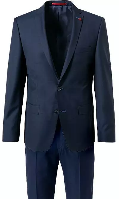 ROY ROBSON Anzug S00050581594800+295400/A410 Slim Fit, Schurwolle Super100, Navy meliert, Navy 4 ROY ROBSON Anzug S00050581594800+295400/A410 Slim Fit, Schurwolle Super100, Navy meliert, Navy – Bild 2