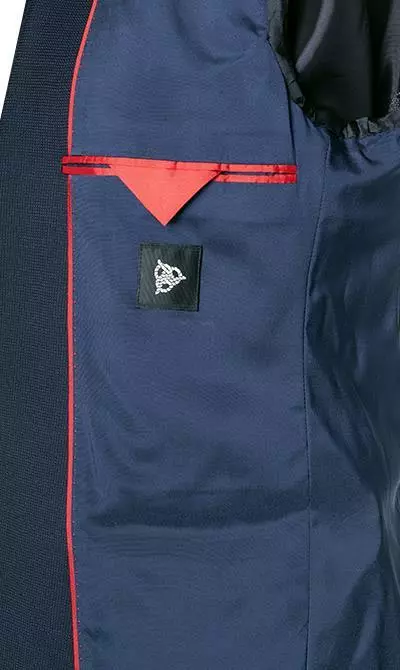 ROY ROBSON Anzug 050631594900+1704100+1295400/A410 Anzug mit Weste, Slim Fit, Schurwolle Super100 wasserabweisend, Dunkelblau gemustert, Dunkelblau 8 ROY ROBSON Anzug 050631594900+1704100+1295400/A410 Anzug mit Weste, Slim Fit, Schurwolle Super100 wasserabweisend, Dunkelblau gemustert, Dunkelblau – Bild 6