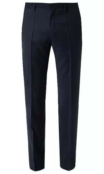 ROY ROBSON Anzug 050631594900+1704100+1295400/A410 Anzug mit Weste, Slim Fit, Schurwolle Super100 wasserabweisend, Dunkelblau gemustert, Dunkelblau 10 ROY ROBSON Anzug 050631594900+1704100+1295400/A410 Anzug mit Weste, Slim Fit, Schurwolle Super100 wasserabweisend, Dunkelblau gemustert, Dunkelblau – Bild 8