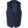 ROY ROBSON Weste S05050351704100/A410 Slim Fit, Schurwolle Super100 wasserabweisend, Dunkelblau gemustert, Dunkelblau