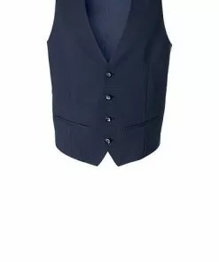 ROY ROBSON Anzug 050351594900+1704100+1295400/A410 Anzug mit Weste, Slim Fit, Schurwolle wasserabweisend, Dunkelblau meliert, Dunkelblau -Anzüge & Westen Geschäft 338560 norm4