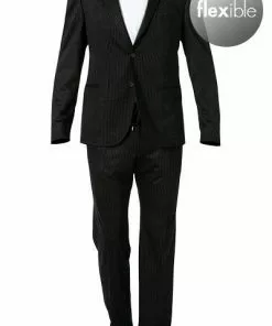 BOSS Anzug Norwin/Banks 50427198+50427205/001 Anzug Norwin-Banks, Slim Fit, Schurwolle, Schwarz gestreift, Schwarz 12 BOSS Anzug Norwin/Banks 50427198+50427205/001 Anzug Norwin-Banks, Slim Fit, Schurwolle, Schwarz gestreift, Schwarz -Anzüge & Westen Geschäft 339616 norm