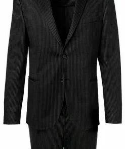 BOSS Anzug Norwin/Banks 50427198+50427205/001 Anzug Norwin-Banks, Slim Fit, Schurwolle, Schwarz gestreift, Schwarz 13 BOSS Anzug Norwin/Banks 50427198+50427205/001 Anzug Norwin-Banks, Slim Fit, Schurwolle, Schwarz gestreift, Schwarz -Anzüge & Westen Geschäft 339616 norm2