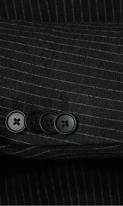 BOSS Anzug Norwin/Banks 50427198+50427205/001 Anzug Norwin-Banks, Slim Fit, Schurwolle, Schwarz gestreift, Schwarz 7 BOSS Anzug Norwin/Banks 50427198+50427205/001 Anzug Norwin-Banks, Slim Fit, Schurwolle, Schwarz gestreift, Schwarz – Bild 5