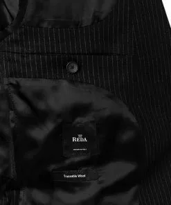 BOSS Anzug Norwin/Banks 50427198+50427205/001 Anzug Norwin-Banks, Slim Fit, Schurwolle, Schwarz gestreift, Schwarz 17 BOSS Anzug Norwin/Banks 50427198+50427205/001 Anzug Norwin-Banks, Slim Fit, Schurwolle, Schwarz gestreift, Schwarz -Anzüge & Westen Geschäft 339616 norm6