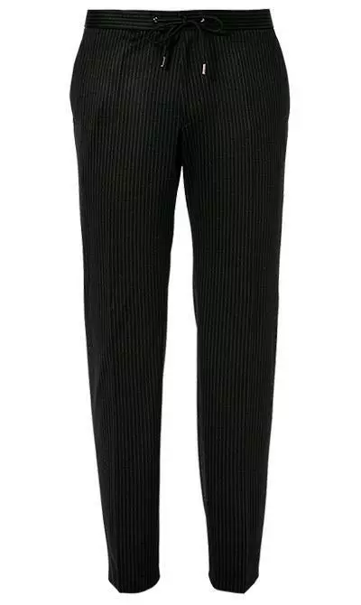 BOSS Anzug Norwin/Banks 50427198+50427205/001 Anzug Norwin-Banks, Slim Fit, Schurwolle, Schwarz gestreift, Schwarz 10 BOSS Anzug Norwin/Banks 50427198+50427205/001 Anzug Norwin-Banks, Slim Fit, Schurwolle, Schwarz gestreift, Schwarz – Bild 8