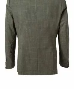 EDUARD DRESSLER Anzug 55002/6421+01/3315/67 Shaped Fit, Schurwolle-Leinen halbgefüttert, Khaki meliert, Khaki -Anzüge & Westen Geschäft 339760 norm3