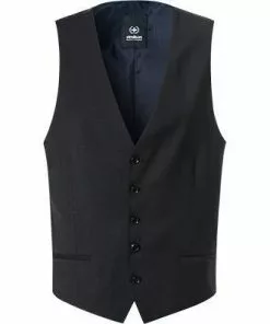 Strellson Weste Ves 30022107/001 Schurwolle, Schwarz