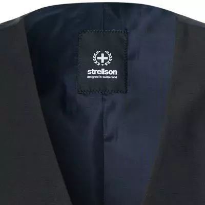 Strellson Weste Ves 30022107/001 Schurwolle, Schwarz 5 Strellson Weste Ves 30022107/001 Schurwolle, Schwarz – Bild 3