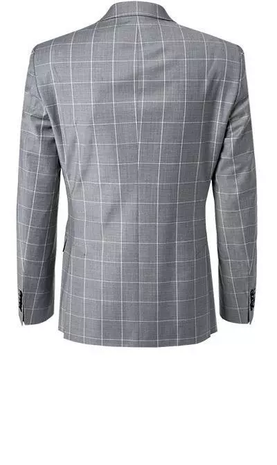 Strellson Anzug Allen-Mercer 30020633+634/035 Slim Fit, Schurwoll-Stretch, Hellgrau kariert, Hellgrau 5 Strellson Anzug Allen-Mercer 30020633+634/035 Slim Fit, Schurwoll-Stretch, Hellgrau kariert, Hellgrau – Bild 3