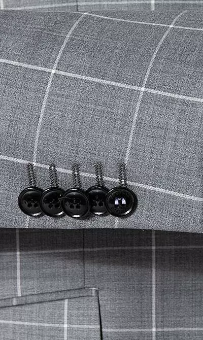 Strellson Anzug Allen-Mercer 30020633+634/035 Slim Fit, Schurwoll-Stretch, Hellgrau kariert, Hellgrau 6 Strellson Anzug Allen-Mercer 30020633+634/035 Slim Fit, Schurwoll-Stretch, Hellgrau kariert, Hellgrau – Bild 4