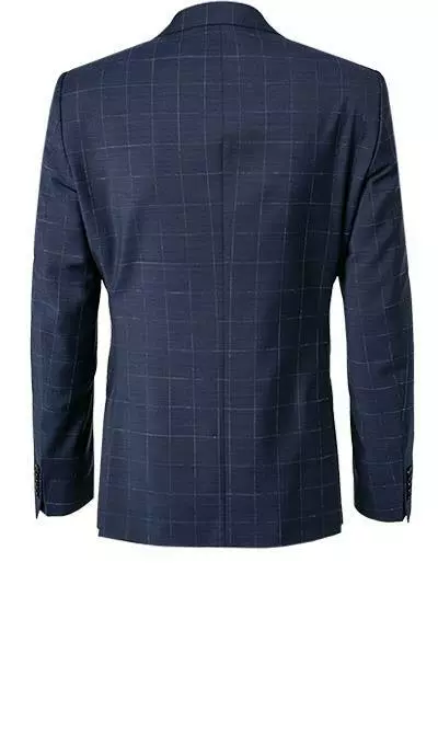 Strellson Anzug Aron-Maser 30020958+957/402 Slim Fit, Schurwolle Super100, Dunkelblau kariert , Dunkelblau 5 Strellson Anzug Aron-Maser 30020958+957/402 Slim Fit, Schurwolle Super100, Dunkelblau kariert , Dunkelblau – Bild 3