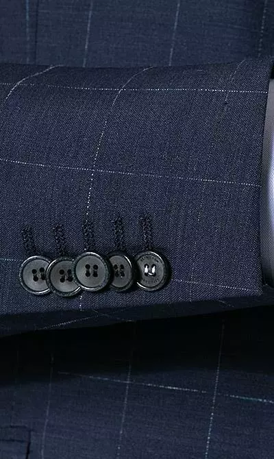 Strellson Anzug Aron-Maser 30020958+957/402 Slim Fit, Schurwolle Super100, Dunkelblau kariert , Dunkelblau 6 Strellson Anzug Aron-Maser 30020958+957/402 Slim Fit, Schurwolle Super100, Dunkelblau kariert , Dunkelblau – Bild 4