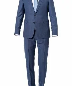 Strellson Anzug Allen-Mercer 30020627+628/444 Slim Fit, Schurwolle, Blau