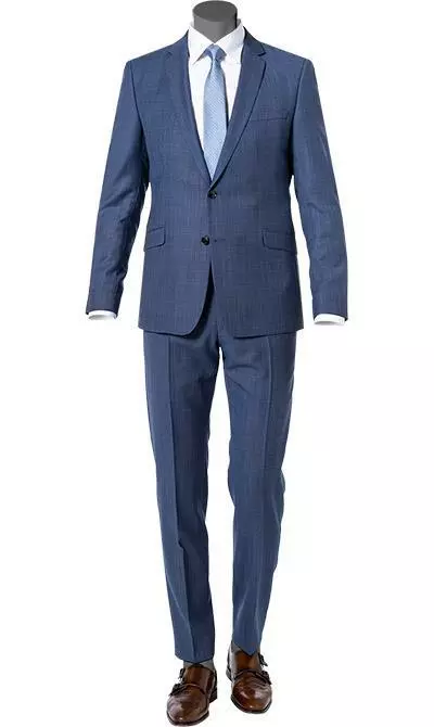 Strellson Anzug Allen-Mercer 30020627+628/444 Slim Fit, Schurwolle, Blau 3 Strellson Anzug Allen-Mercer 30020627+628/444 Slim Fit, Schurwolle, Blau