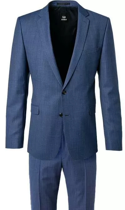 Strellson Anzug Allen-Mercer 30020627+628/444 Slim Fit, Schurwolle, Blau 4 Strellson Anzug Allen-Mercer 30020627+628/444 Slim Fit, Schurwolle, Blau – Bild 2