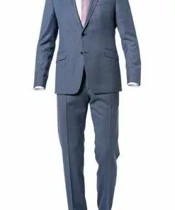 Strellson Anzug Allen-Mercer 30021939+940/444 Slim Fit, Schurwolle, Bleu, Blau