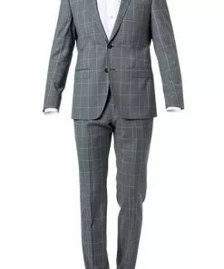 ROY ROBSON Anzug 000021140225400+1232500/H050 Slim Fit, Schurwolle Super110, Grau kariert, Grau