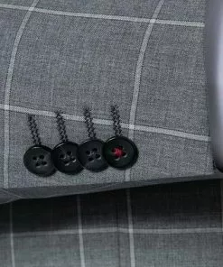 ROY ROBSON Anzug 000021140225400+1232500/H050 Slim Fit, Schurwolle Super110, Grau kariert, Grau -Anzüge & Westen Geschäft 341846 norm4