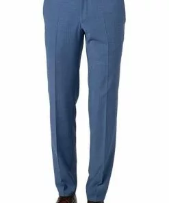 Daniel Hechter Hose 40855/100125/650 Modern Fit, Schurwolle waschbar, Kornblumenblau gemustert , Kornblumenblau