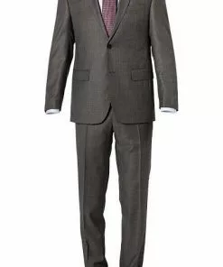 Carl Gross Anzug 40-016N0/324972+339603/71 Schurwolle, Taupe meliert, Taupe