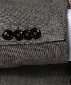 Carl Gross Anzug 40-016N0/324972+339603/71 Schurwolle, Taupe meliert, Taupe -Anzüge & Westen Geschäft 344261 norm4