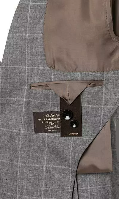 Windsor Anzug Garon+Santio 30019703+30019518/030 Anzug Garon-Santio, Shaped Fit, Schurwolle, Grau kariert, Grau 7 Windsor Anzug Garon+Santio 30019703+30019518/030 Anzug Garon-Santio, Shaped Fit, Schurwolle, Grau kariert, Grau – Bild 5