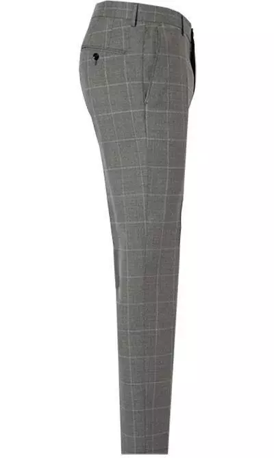 Windsor Anzug Garon+Santio 30019703+30019518/030 Anzug Garon-Santio, Shaped Fit, Schurwolle, Grau kariert, Grau 10 Windsor Anzug Garon+Santio 30019703+30019518/030 Anzug Garon-Santio, Shaped Fit, Schurwolle, Grau kariert, Grau – Bild 8