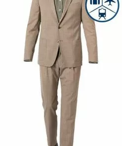 Strellson Anzug Acon-Saturn 30021809+20936/265 Slim Fit, Schurwoll-Stretch, Braun meliert, Braun