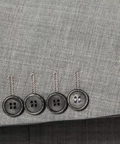 Strellson Anzug Acon-Saturn 30021809+20936/032 Slim Fit, Schurwoll-Stretch, Grau meliert, Grau -Anzüge & Westen Geschäft 344966 norm4