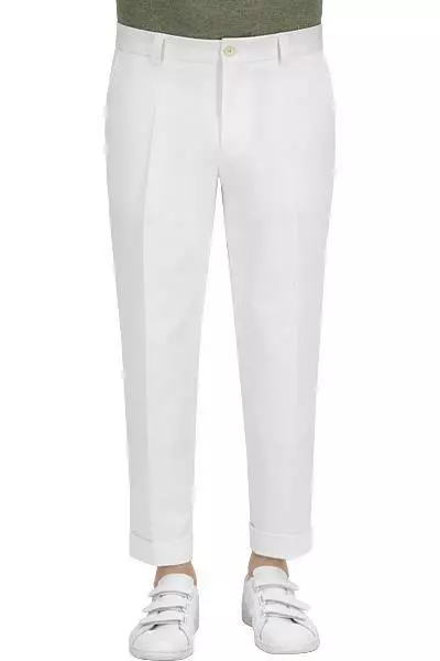 BOSS Hose Perin 50427343/100 Slim Fit, Baumwolle, Weiß 3 BOSS Hose Perin 50427343/100 Slim Fit, Baumwolle, Weiß