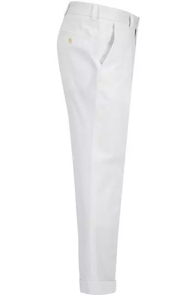 BOSS Hose Perin 50427343/100 Slim Fit, Baumwolle, Weiß 5 BOSS Hose Perin 50427343/100 Slim Fit, Baumwolle, Weiß – Bild 3